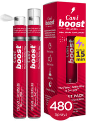 Front view of Can-i Boost Energy Spray bottle