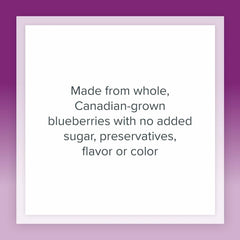 Whole Canadian-grown blueberries used in BlueRich