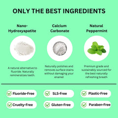 Eco-friendly, plastic-free vegan toothpaste tablets packaging