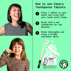 Eco-friendly plastic-free packaging concept for toothpaste tablets