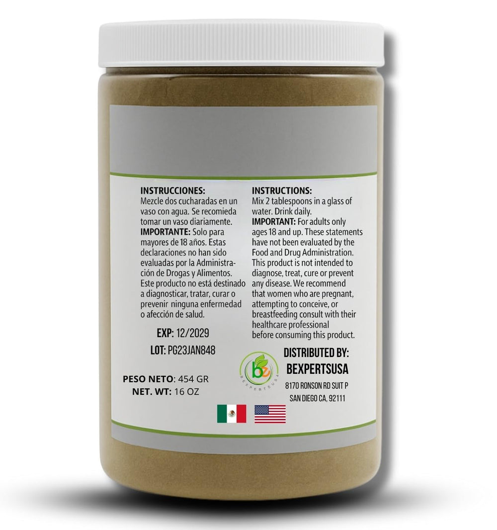 Canary seed milk bottle label highlighting 16 oz and vegan, non-GMO