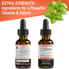 Candi Cleanse packaging and 1 oz bottle