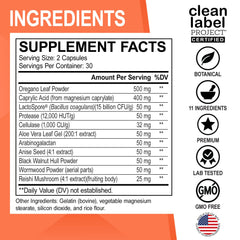 Probiotic bottle used in Candi Cleanse