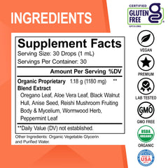 Reishi mushroom included in the formula