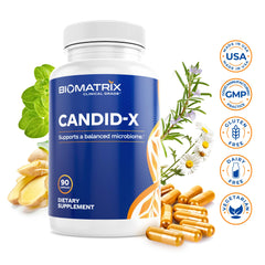 Illustration representing gut balance with Candid-X