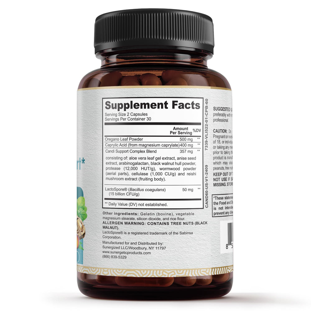 Candida Cleanse bottle packaging on white background