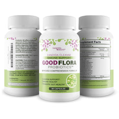 Immune support with candida cleanse probiotic and vitamins