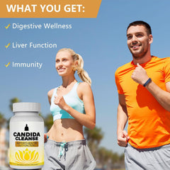 Candida Cleanse packaging shot signals a gentle, effective cleanse option.