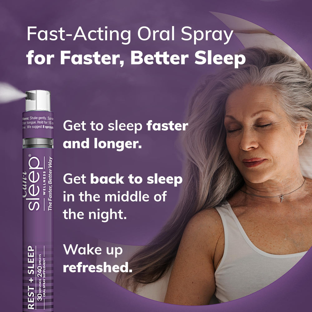 Back label of Cani Brands Sleep Spray with ingredients and usage