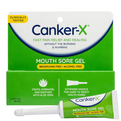Canker-X Mouth Sore Gel bottle front view