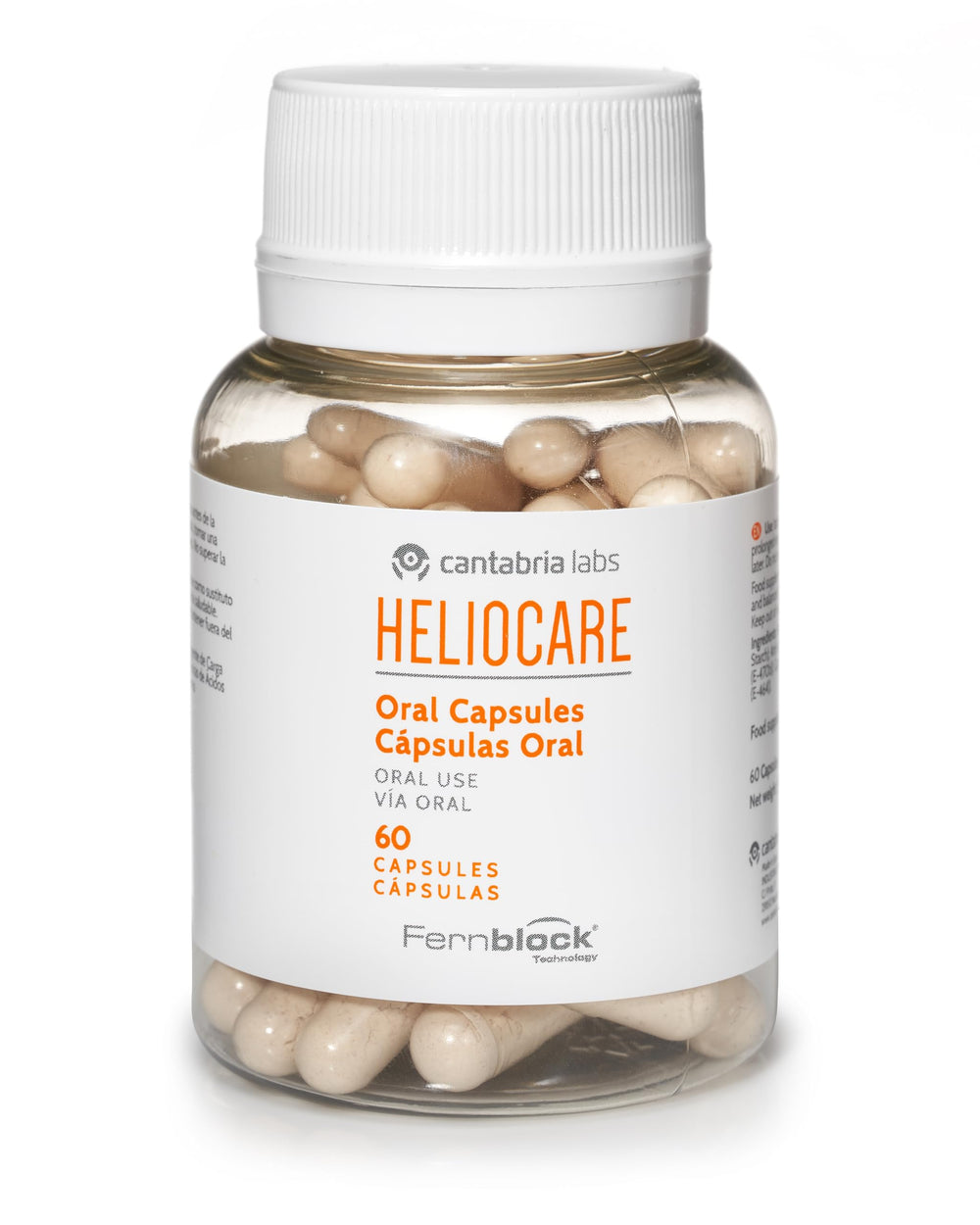 Vegan and gluten-free labeling on Heliocare box