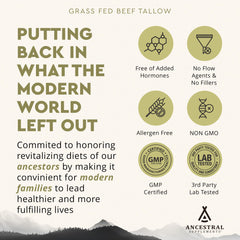 Macro close-up of a beef tallow capsule for detail