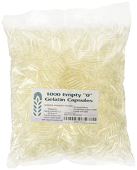 Capsule Connection 1000 bulk empty gelatin capsules size 0