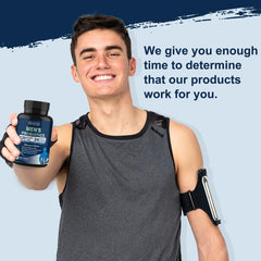 Close-up of probiotic capsule inside bottle