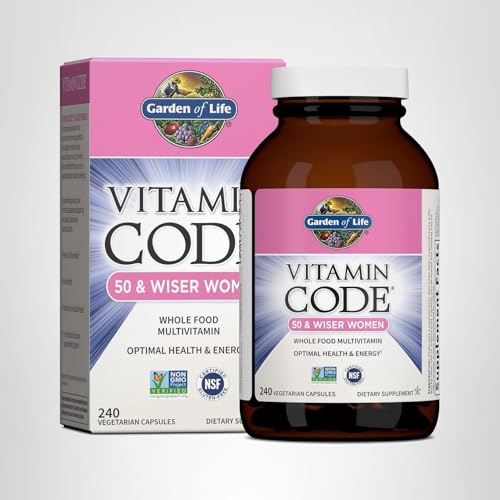 240-capsule bottle packaging for 50+ women's multivitamin.