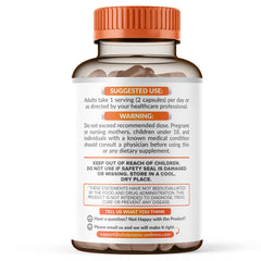 Close-up of Liposomal Vitamin C capsules and bottle