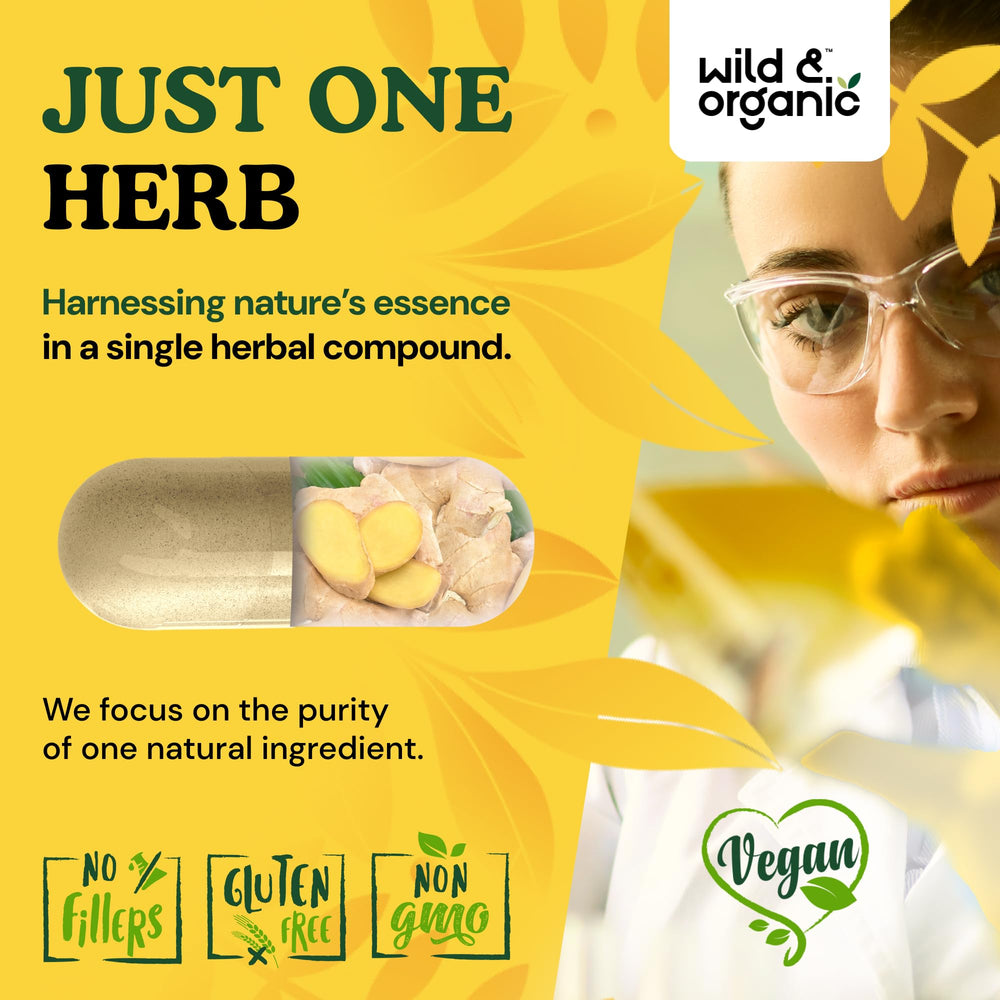 Close-up of ginger root capsules highlighting powder inside.