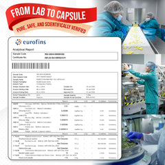 Graphic illustrating 150 capsules per bottle