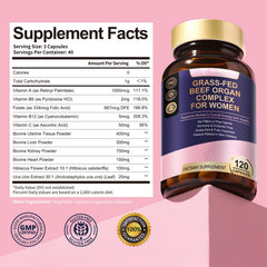 White, deodorized beef organ capsules with upgraded capsule technology.