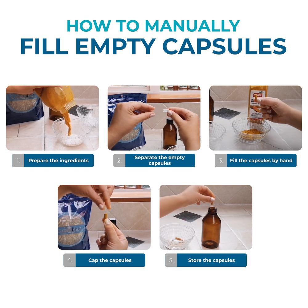 Farma Lock dust-protection on empty gelatin capsules