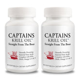 Bottle of Captains Pure Antarctic Krill Oil Softgels with 60 capsules