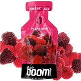 Carb Boom Energy Gel Raspberry front-pack for quick fueling on the go