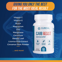 Manufactured in a US facility (cGMP-certified) for Carb Resist