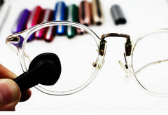 Compact eyeglass cleaner in Space Gray - 4x1x1 inches