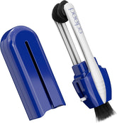 Peeps Glasses Cleaner bottle with blue injected color and microfiber pad
