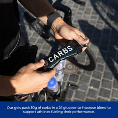 Carbs Fuel caffeinated original box with two-pack highlights value.