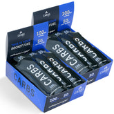 Carbs Fuel caffeinated original box shows energy gel for endurance fueling.