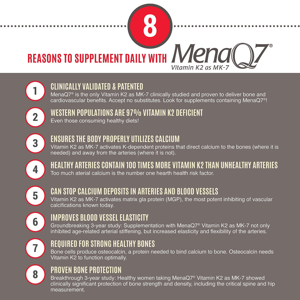 Cardiovascular health benefits of Vitamin K2 MK-7