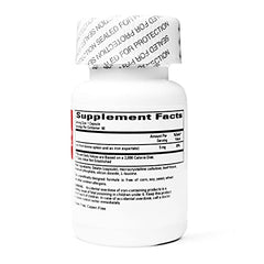 Allergen-free packaging information for Cardiovascular Research Ferritin Iron Supplement two-pack (no corn, soy, yeast, or wheat).
