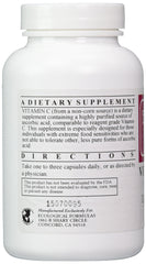 Close-up of Vitamin C-1000 capsules bottle label