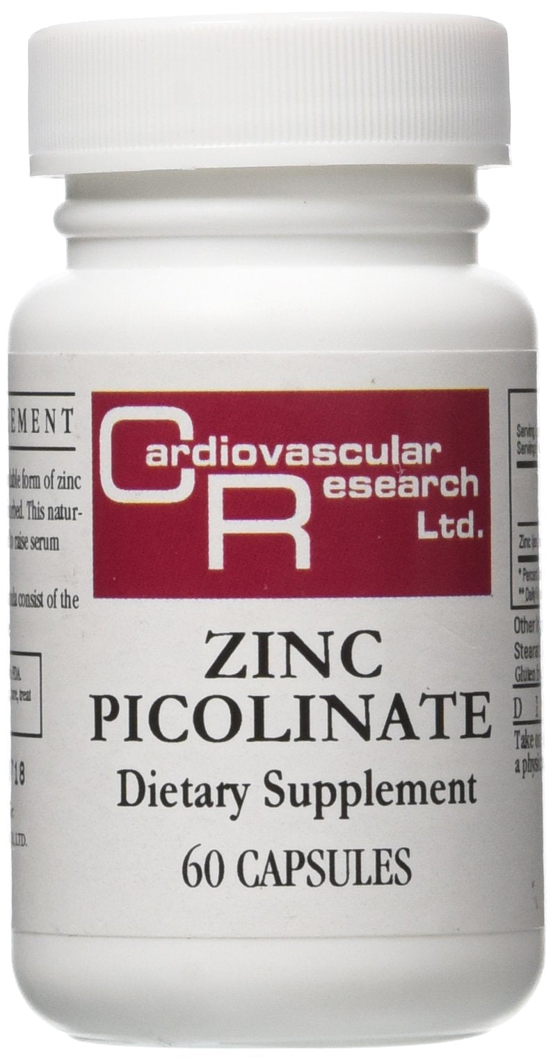 Cardiovascular Research Zinc Picolinate Capsules bottle 60-count