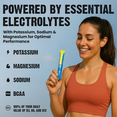 CardoMax Hydromax Lemon Lime packet dissolving in water for fast hydration.