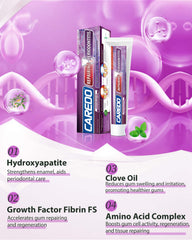 CAREDO toothpaste promoting gum health and fresh breath