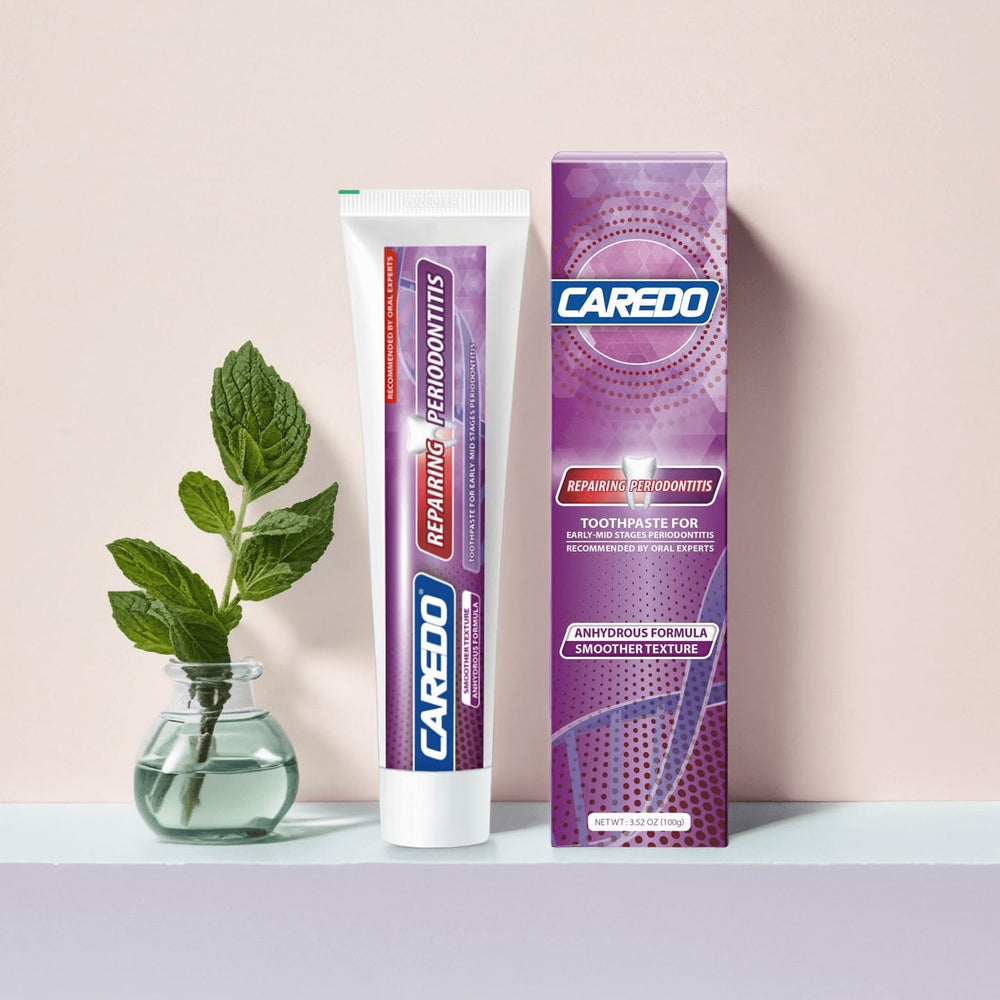 CAREDO toothpaste designed for sensitive gums