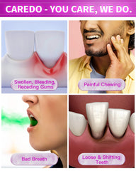 Bad breath control graphic for CAREDO toothpaste