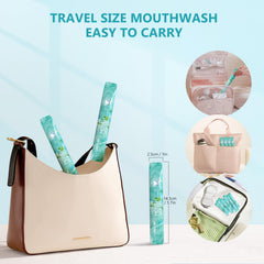 Fresh mint aroma for on-the-go oral hygiene