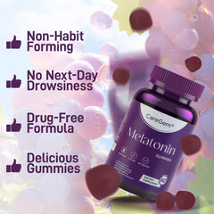 Gummy texture and grape flavor close-up