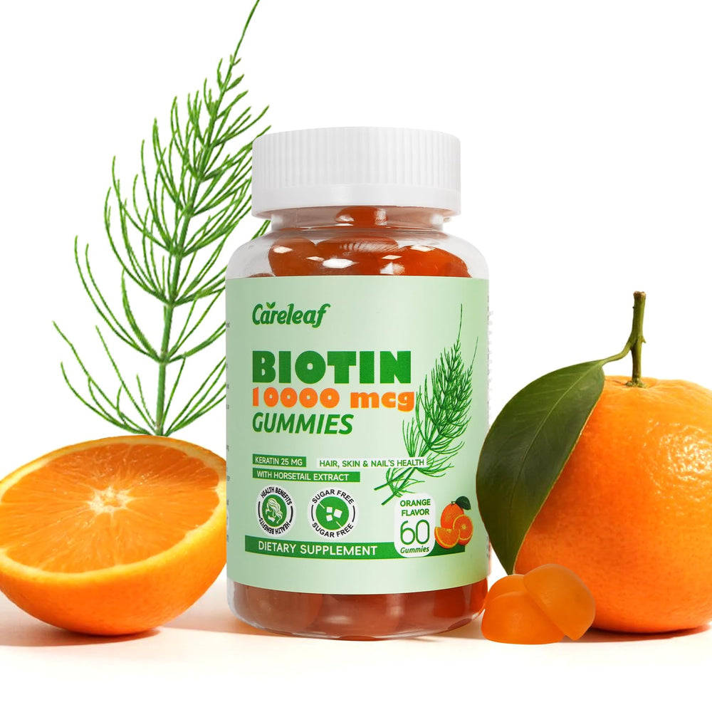Careleaf Biotin Gummies bottle front view