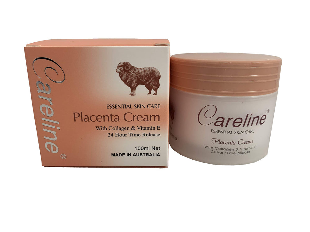 Two Careline boxes stacked for Placenta Cream with Collagen and Vitamin E