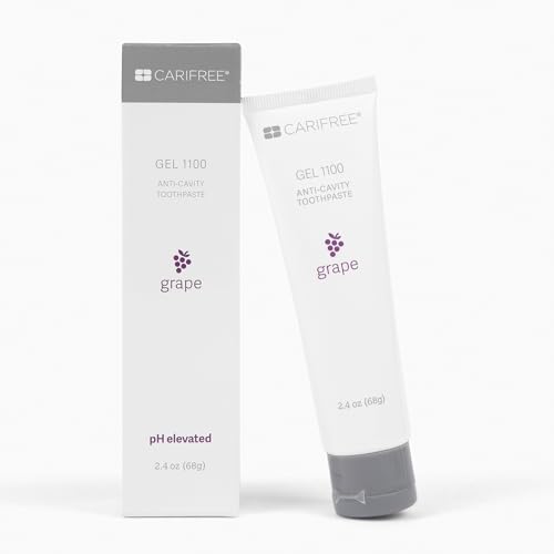 Front view of CariFree Gel 1100 grape toothpaste