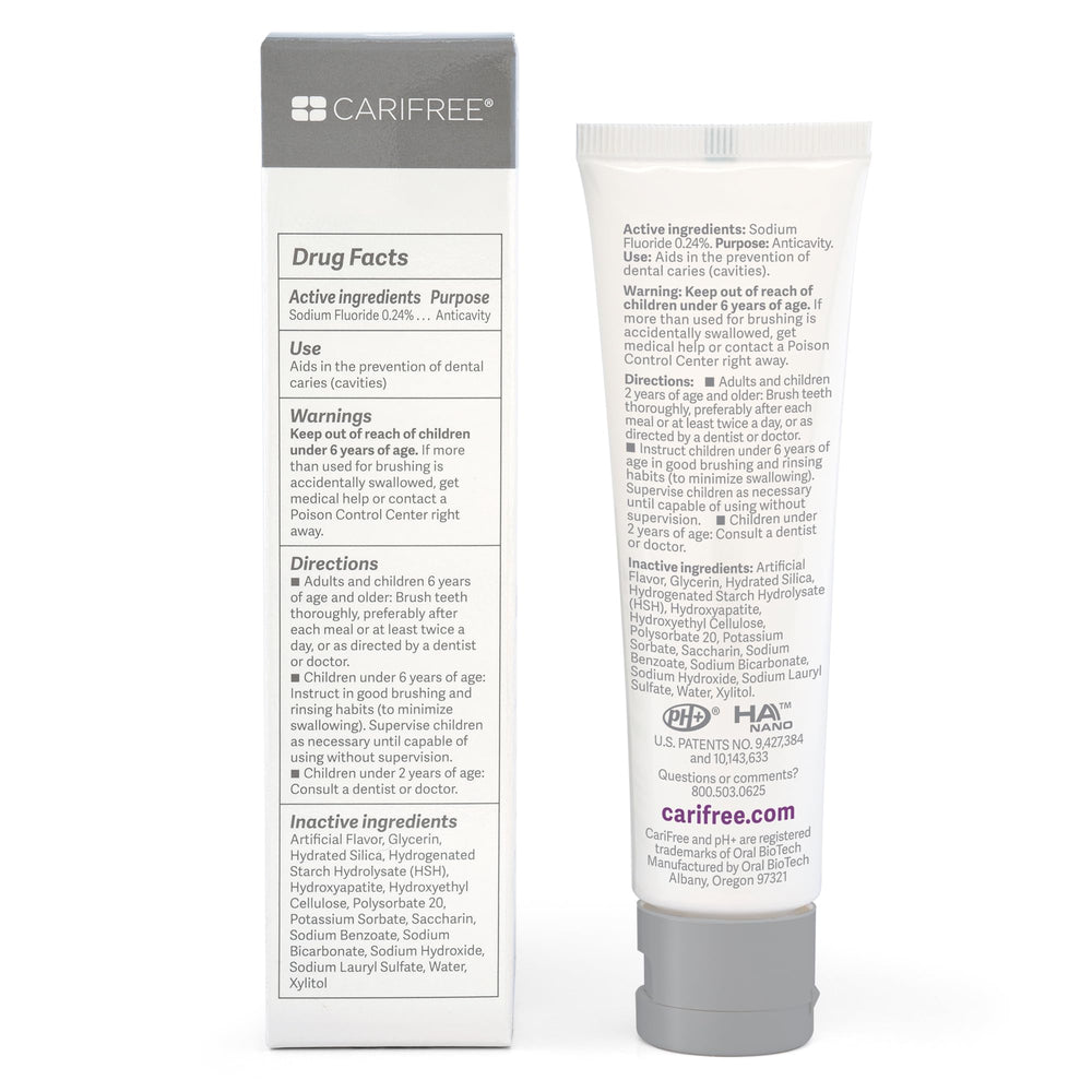 Adults brushing with CariFree Gel 1100 toothpaste
