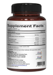 Bottle label highlighting Carica Papaya leaf extract content
