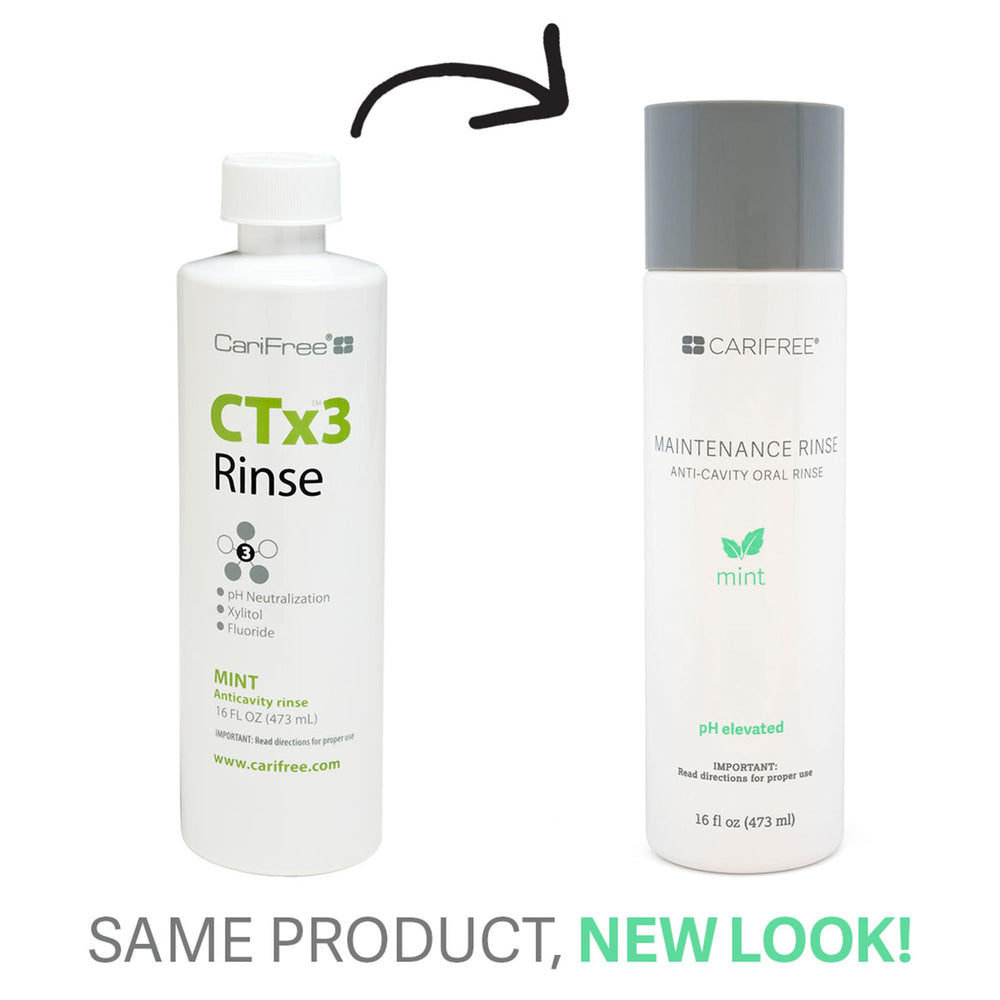 CariFree Maintenance Rinse packaging and bottle