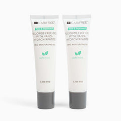 CariFree Fluoride Free Gel Mint front view with 2.3 oz tubes in a pack