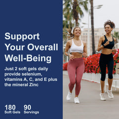 Carlson ACES + Zn daily-use routine with water