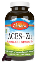 Carlson ACES + Zn softgel multivitamin bottle